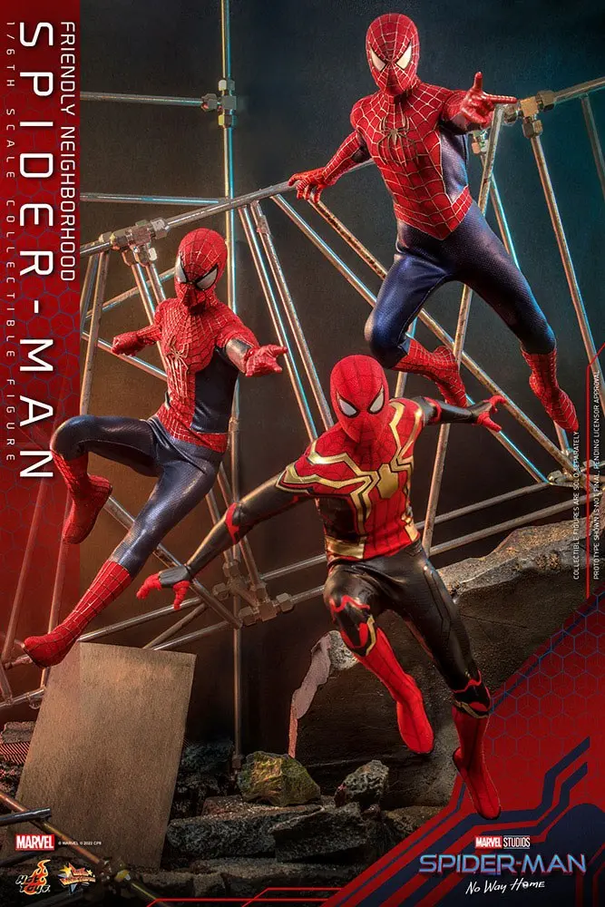 Spider-Man: No Way Home Movie Masterpiece 1/6 Friendly Neighborhood Spider-Man akciófigura 30 cm termékfotó