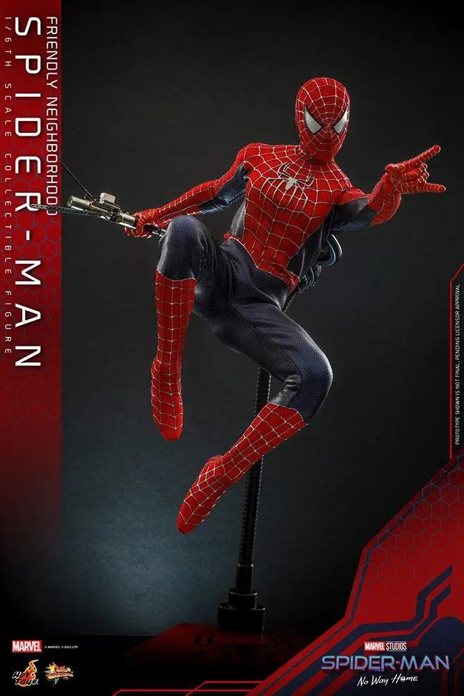 Spider-Man: No Way Home Movie Masterpiece 1/6 Friendly Neighborhood Spider-Man akciófigura 30 cm termékfotó