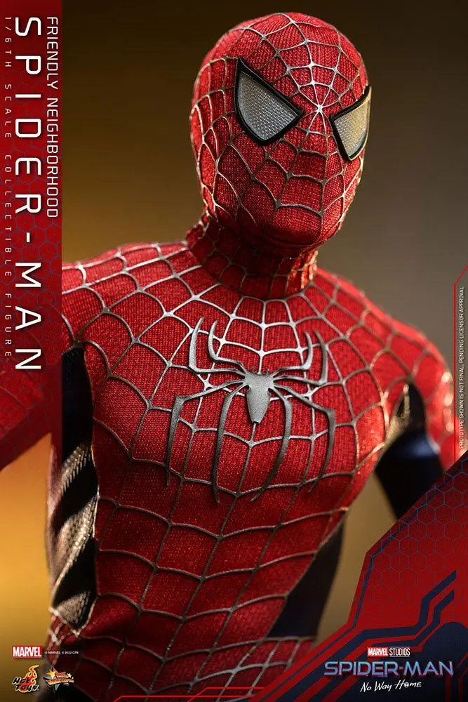 Spider-Man: No Way Home Movie Masterpiece 1/6 Friendly Neighborhood Spider-Man akciófigura 30 cm termékfotó