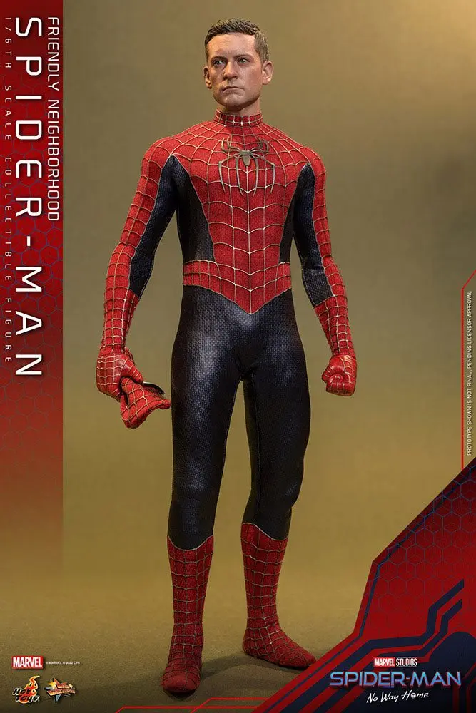 Spider-Man: No Way Home Movie Masterpiece 1/6 Friendly Neighborhood Spider-Man akciófigura 30 cm termékfotó