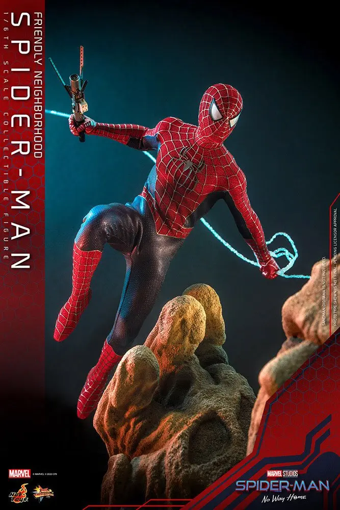 Spider-Man: No Way Home Movie Masterpiece 1/6 Friendly Neighborhood Spider-Man akciófigura 30 cm termékfotó