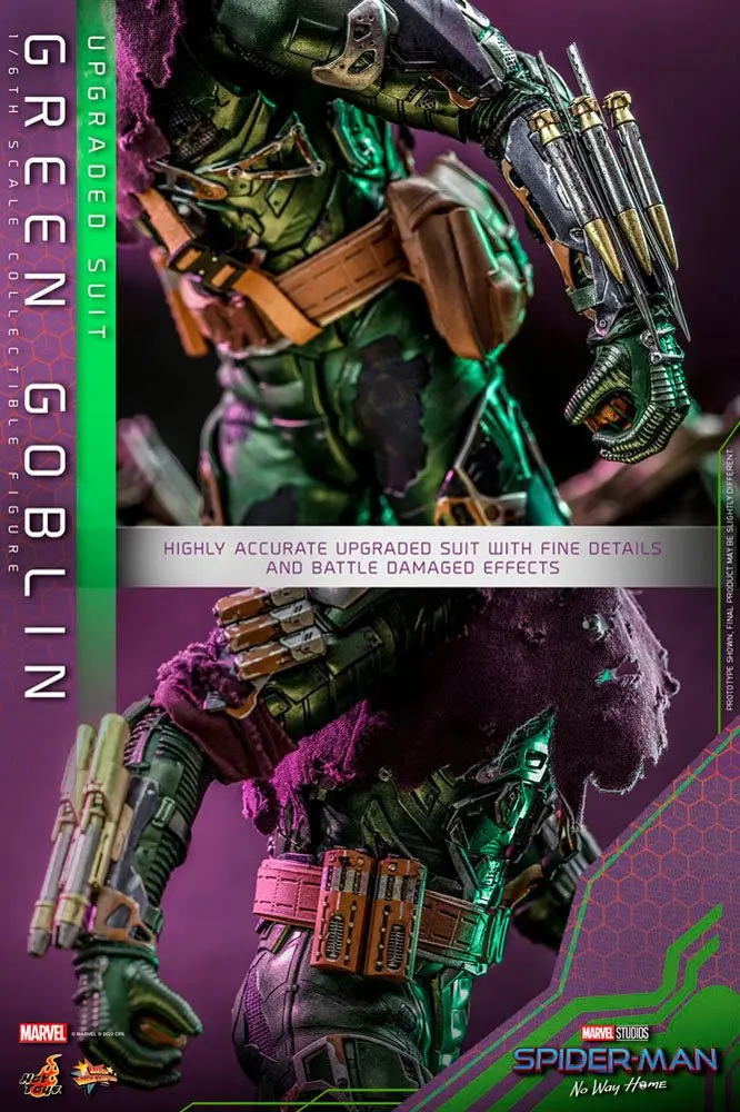 Spider-Man: No Way Home Movie Masterpiece 1/6 Green Goblin (Upgraded Suit) akciófigura 30 cm termékfotó