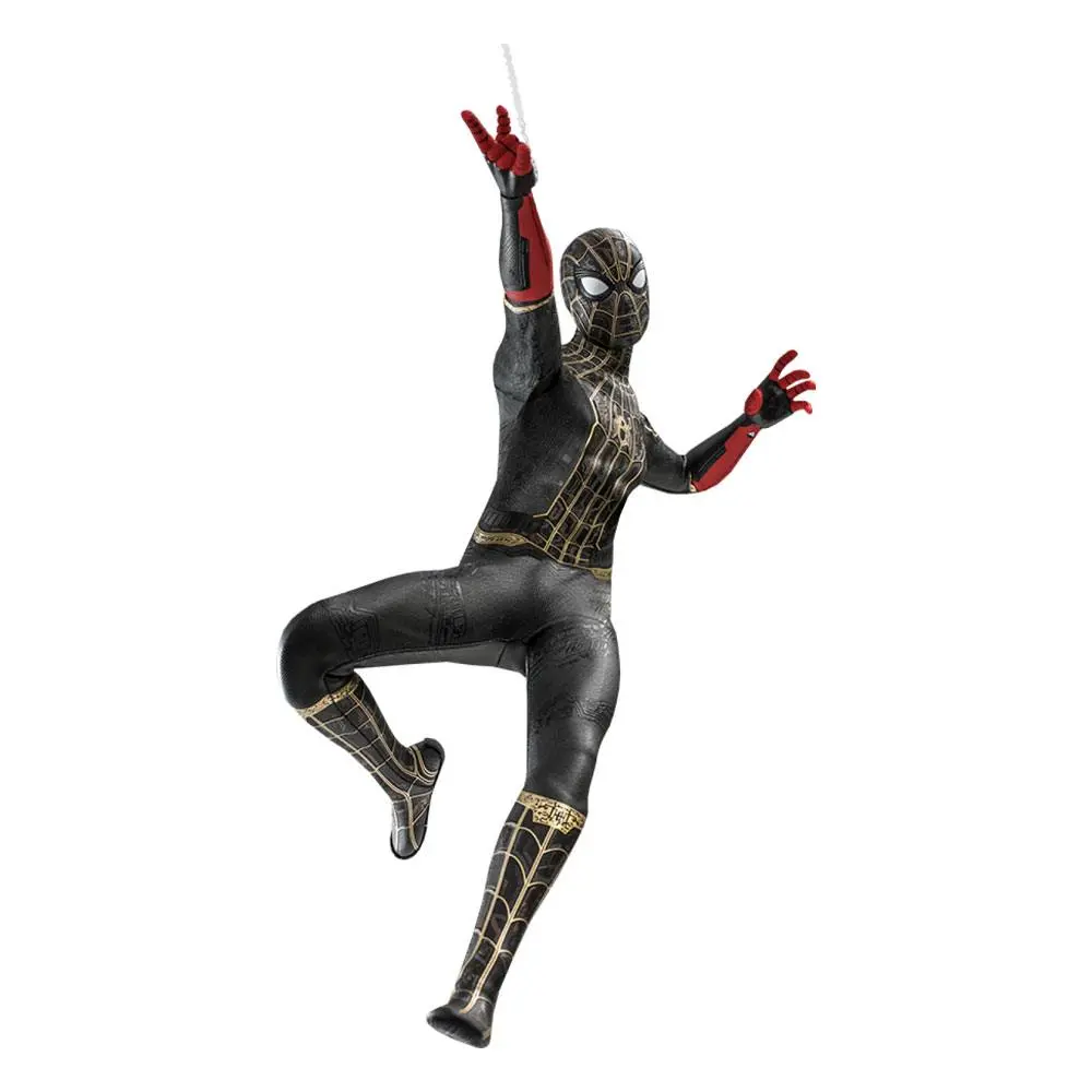 Spider-Man: No Way Home Movie Masterpiece 1/6 Spider-Man (Black & Gold Suit) akciófigura 30 cm termékfotó