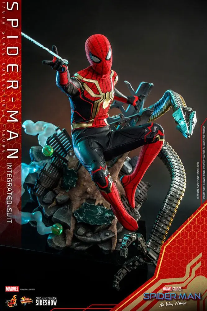 Spider-Man: No Way Home Movie Masterpiece 1/6 Spider-Man (Integrated Suit) akciófigura 29 cm termékfotó