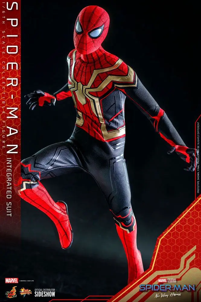 Spider-Man: No Way Home Movie Masterpiece 1/6 Spider-Man (Integrated Suit) akciófigura 29 cm termékfotó