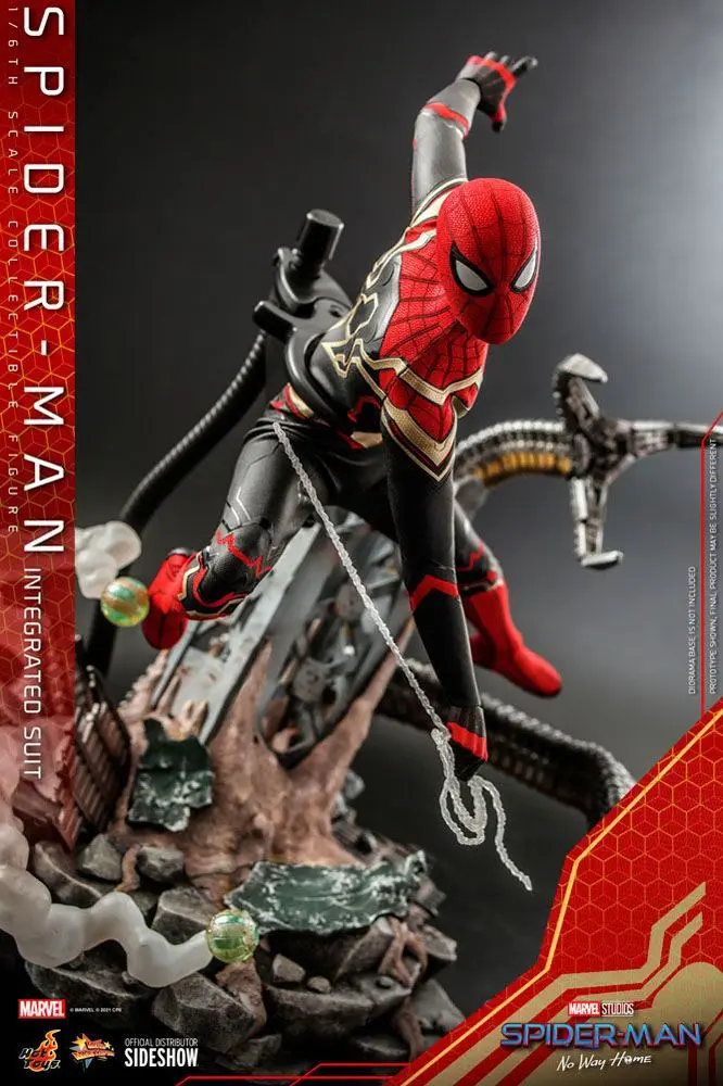 Spider-Man: No Way Home Movie Masterpiece 1/6 Spider-Man (Integrated Suit) akciófigura 29 cm termékfotó