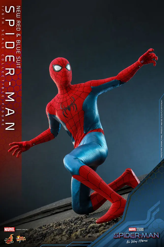 Spider-Man: No Way Home Movie Masterpiece 1/6 Spider-Man (New Red and Blue Suit) akciófigura 28 cm termékfotó