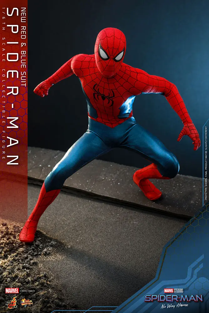 Spider-Man: No Way Home Movie Masterpiece 1/6 Spider-Man (New Red and Blue Suit) akciófigura 28 cm termékfotó