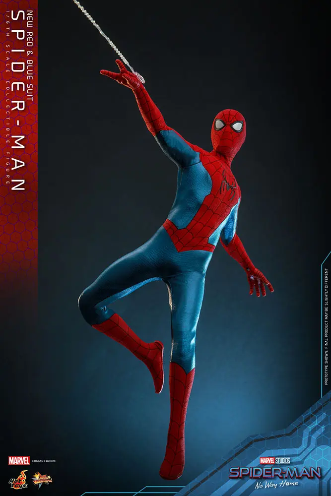 Spider-Man: No Way Home Movie Masterpiece 1/6 Spider-Man (New Red and Blue Suit) akciófigura 28 cm termékfotó