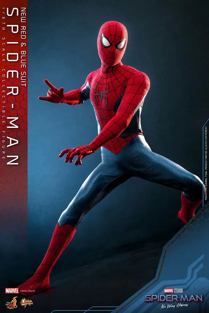 Spider-Man: No Way Home Movie Masterpiece 1/6 Spider-Man (New Red and Blue Suit) akciófigura 28 cm termékfotó