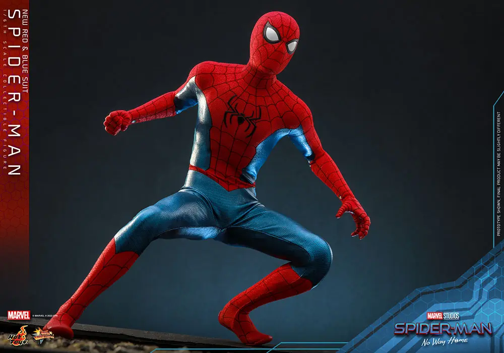 Spider-Man: No Way Home Movie Masterpiece 1/6 Spider-Man (New Red and Blue Suit) akciófigura 28 cm termékfotó