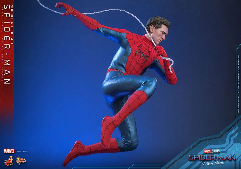 Spider-Man: No Way Home Movie Masterpiece 1/6 Spider-Man (New Red and Blue Suit) akciófigura 28 cm termékfotó