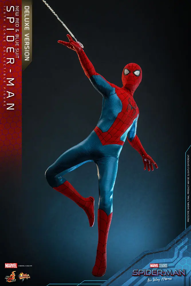 Spider-Man: No Way Home Movie Masterpiece 1/6 Spider-Man (New Red and Blue Suit) (Deluxe Version) akciófigura 28 cm termékfotó