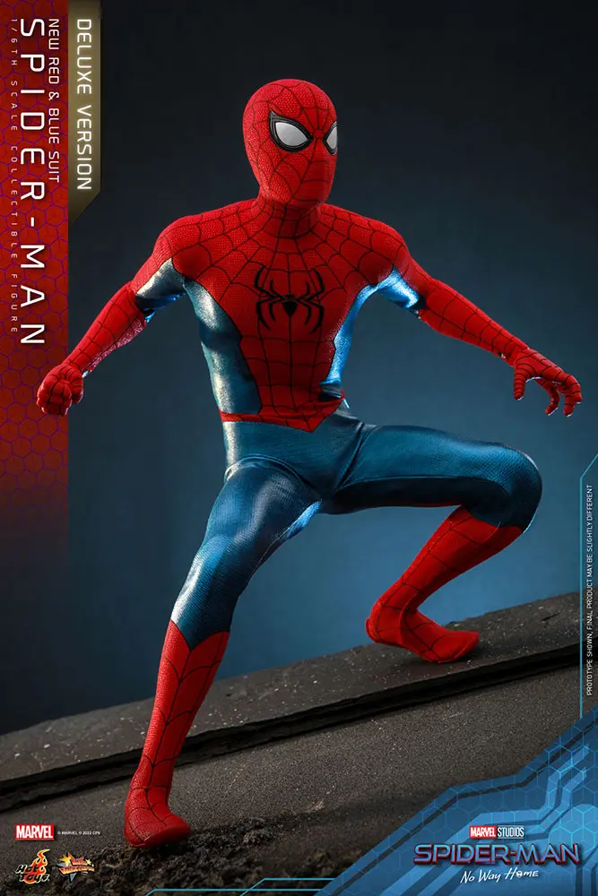 Spider-Man: No Way Home Movie Masterpiece 1/6 Spider-Man (New Red and Blue Suit) (Deluxe Version) akciófigura 28 cm termékfotó