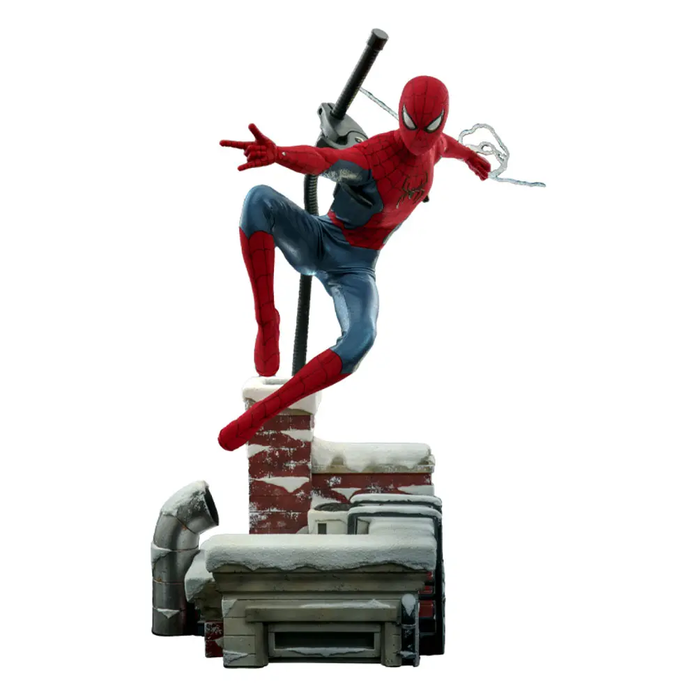 Spider-Man: No Way Home Movie Masterpiece 1/6 Spider-Man (New Red and Blue Suit) (Deluxe Version) akciófigura 28 cm termékfotó