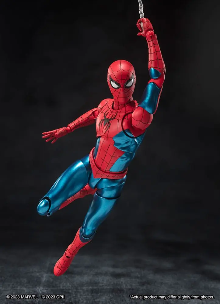 Spider-Man: No Way Home S.H. Figuarts Spider-Man (New piros &amp; Blue Suit) akciófigura 15 cm termékfotó
