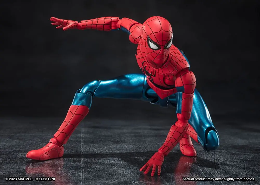 Spider-Man: No Way Home S.H. Figuarts Spider-Man (New piros &amp; Blue Suit) akciófigura 15 cm termékfotó