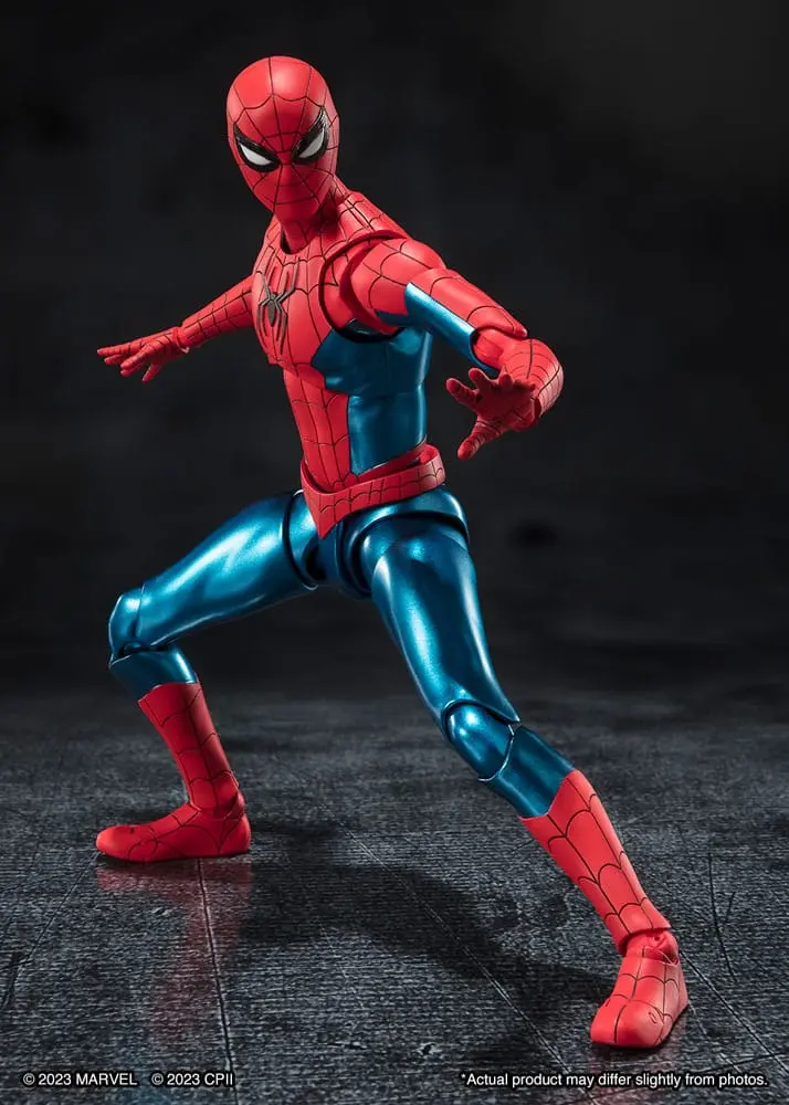 Spider-Man: No Way Home S.H. Figuarts Spider-Man (New piros &amp; Blue Suit) akciófigura 15 cm termékfotó