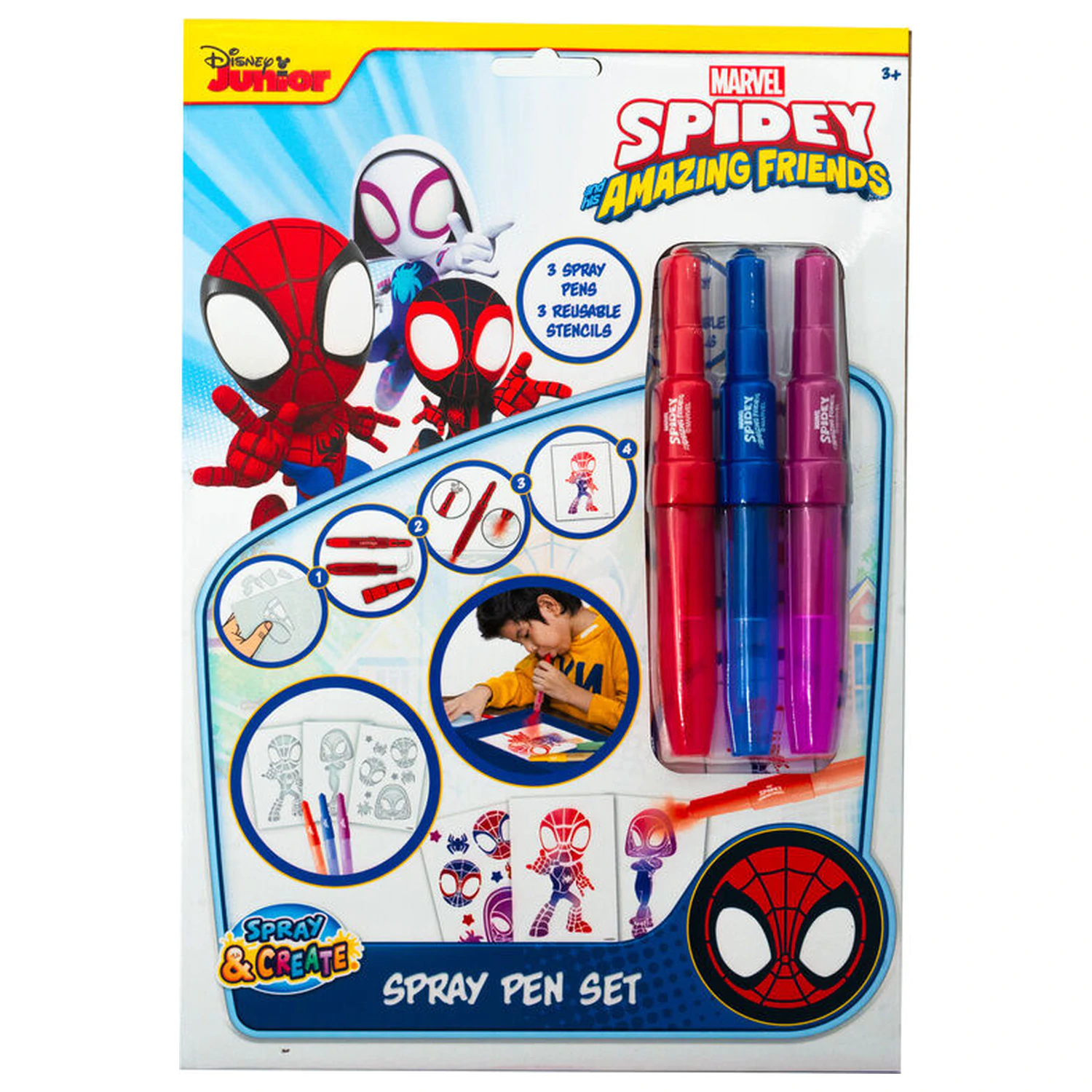Spider-Man Spray pen szórótoll készlet  termékfotó