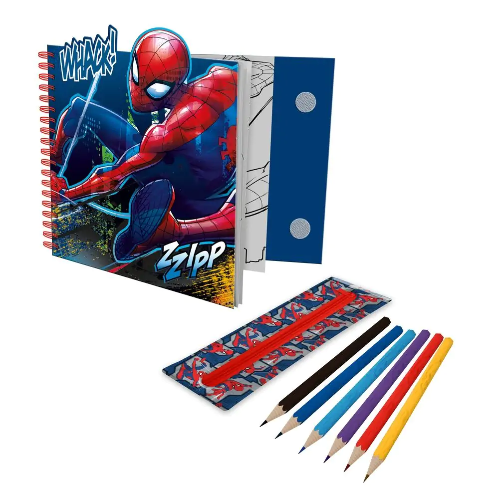 Spider-Man színezőfüzet tolltartóval termékfotó