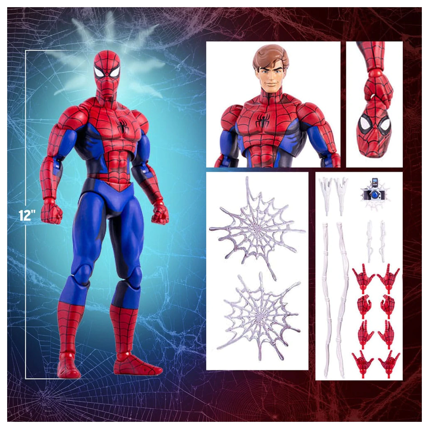 Spider-Man: The Animated Series 1/6 Spider-Man akciófigura 30 cm termékfotó