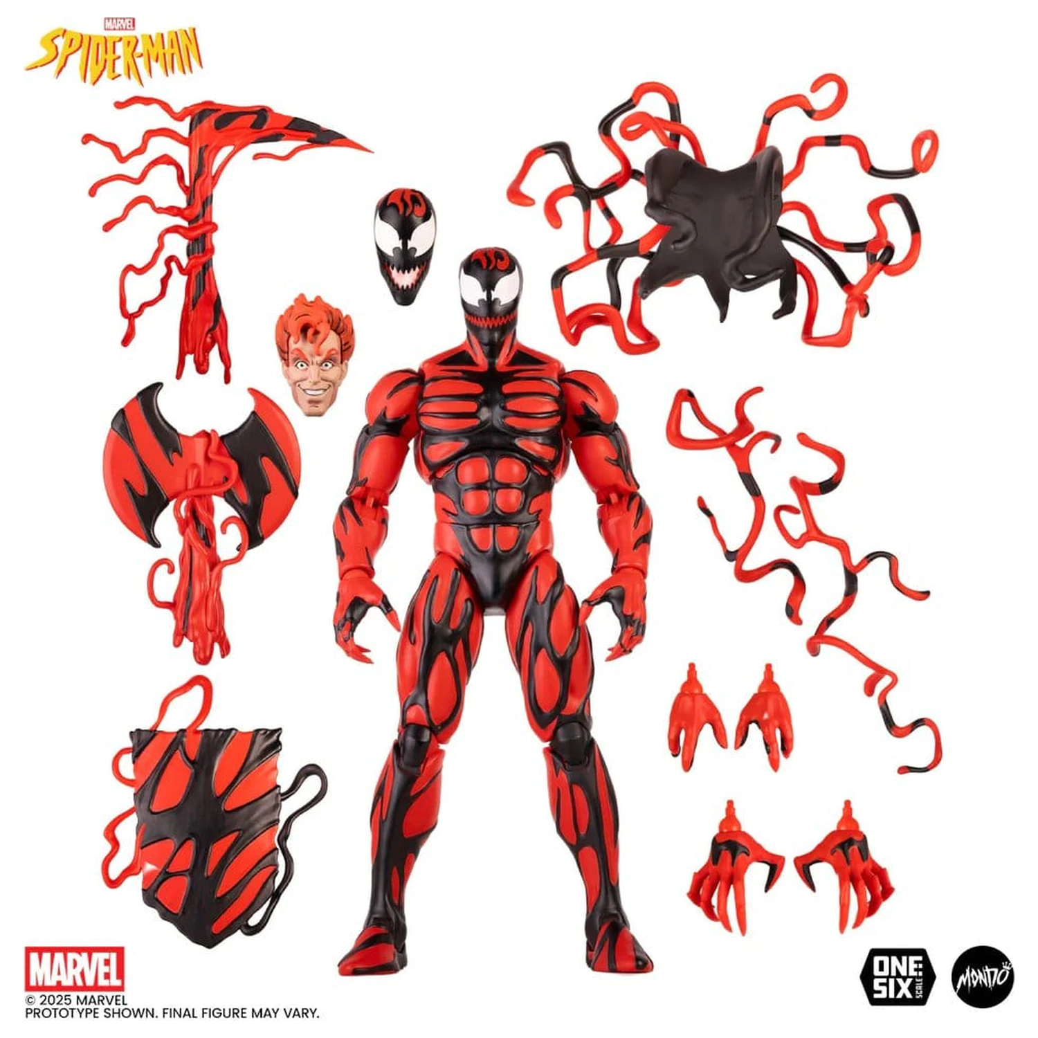 Spider-Man: The Animated Series akciófigura 1/6 Carnage Regular Edition 30 cm termékfotó