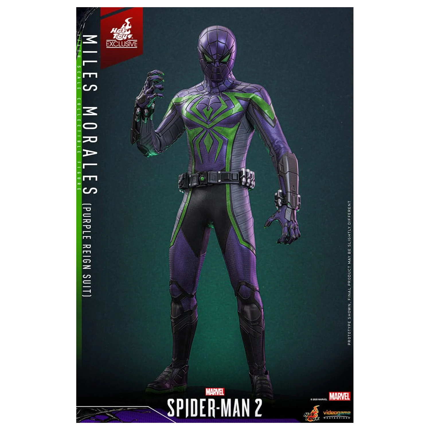 Spider-Man Video Game Masterpiece akciófigura 1/6 Miles Morales (Purple Reign Suit) Hot Toys Exkluzív 30 cm termékfotó