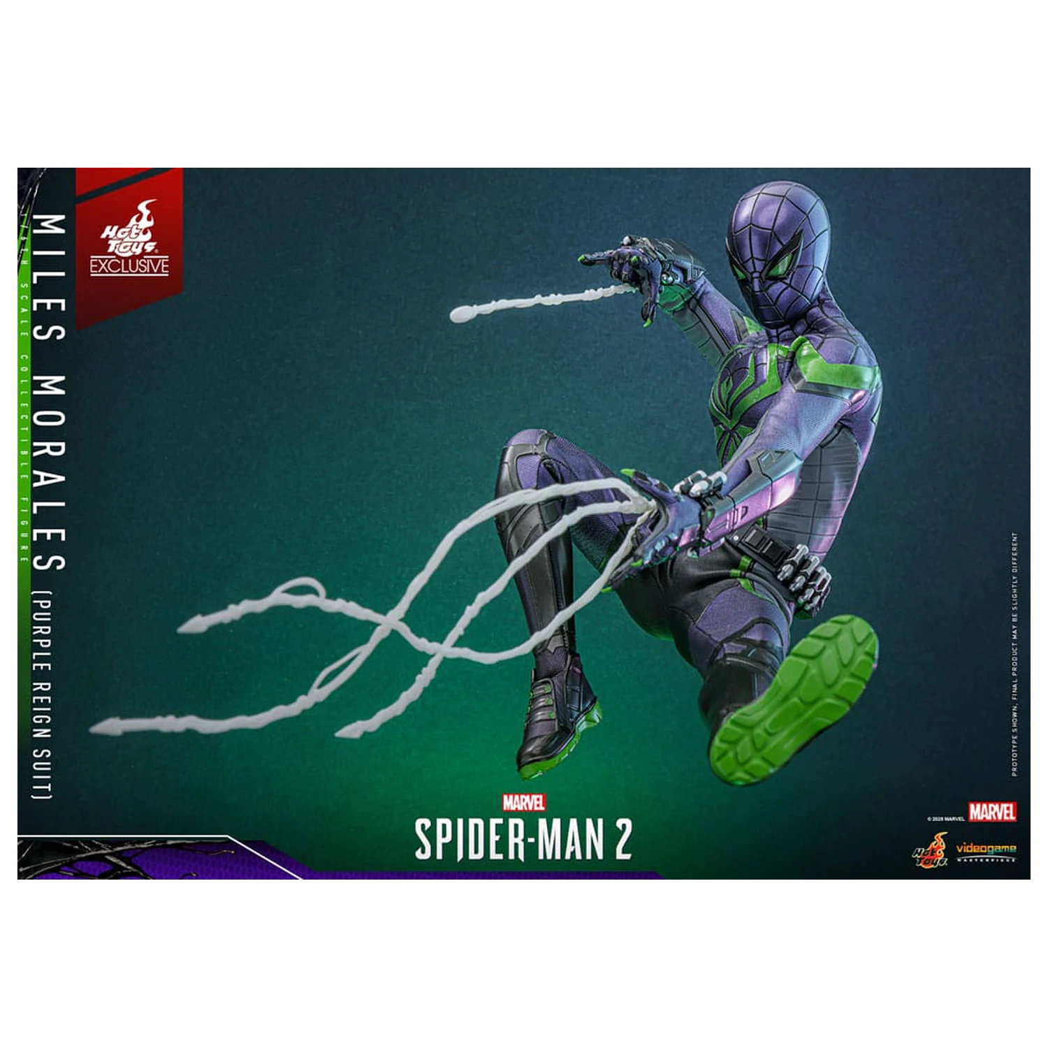 Spider-Man Video Game Masterpiece akciófigura 1/6 Miles Morales (Purple Reign Suit) Hot Toys Exkluzív 30 cm termékfotó