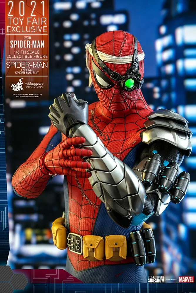 Spider-Man Videogame Masterpiece 1/6 Cyborg Spider-Man Suit 2021 Toy Fair Exkluzív akciófigura termékfotó