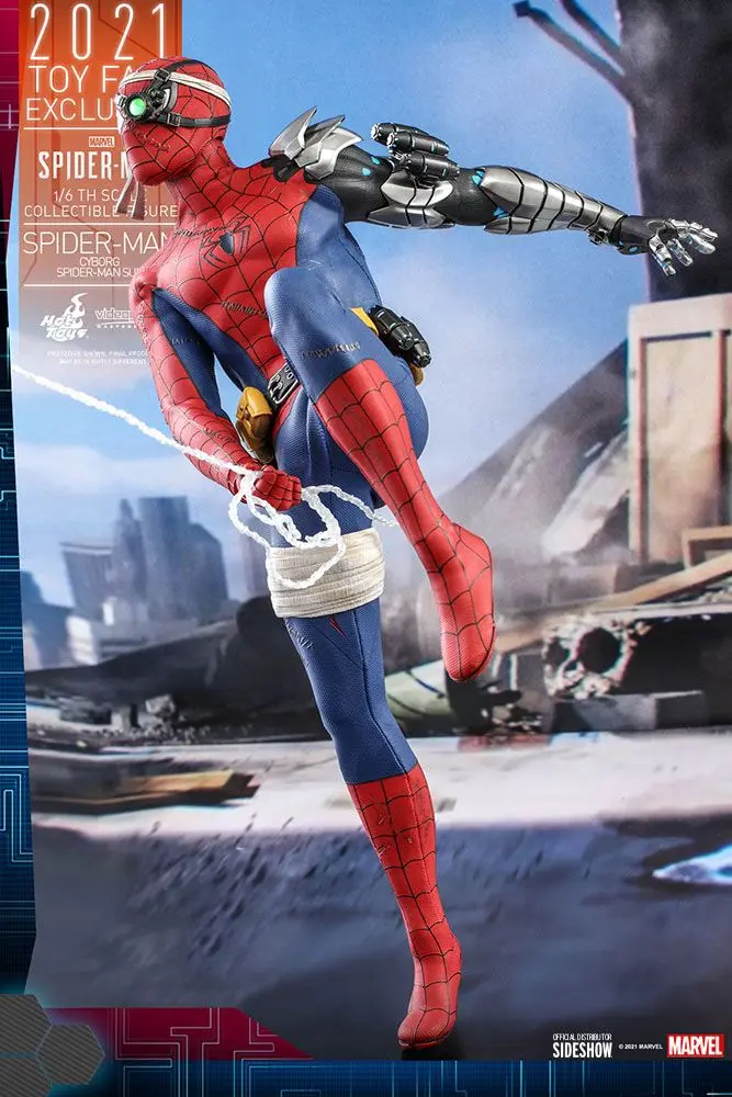 Spider-Man Videogame Masterpiece 1/6 Cyborg Spider-Man Suit 2021 Toy Fair Exkluzív akciófigura termékfotó