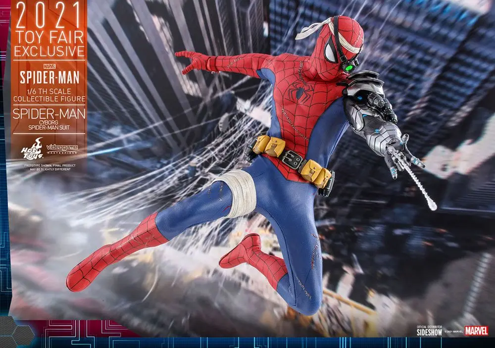 Spider-Man Videogame Masterpiece 1/6 Cyborg Spider-Man Suit 2021 Toy Fair Exkluzív akciófigura termékfotó