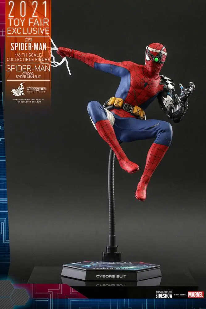 Spider-Man Videogame Masterpiece 1/6 Cyborg Spider-Man Suit 2021 Toy Fair Exkluzív akciófigura termékfotó