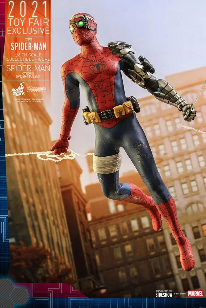 Spider-Man Videogame Masterpiece 1/6 Cyborg Spider-Man Suit 2021 Toy Fair Exkluzív akciófigura termékfotó