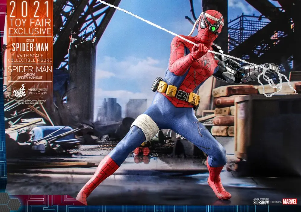 Spider-Man Videogame Masterpiece 1/6 Cyborg Spider-Man Suit 2021 Toy Fair Exkluzív akciófigura termékfotó
