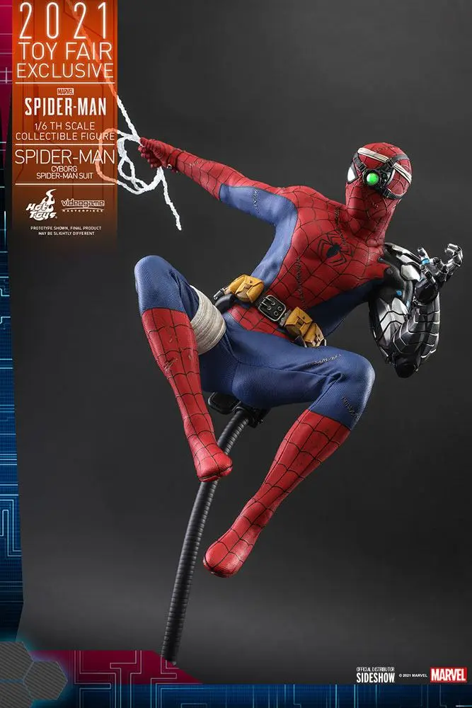 Spider-Man Videogame Masterpiece 1/6 Cyborg Spider-Man Suit 2021 Toy Fair Exkluzív akciófigura termékfotó