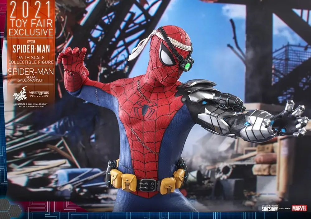 Spider-Man Videogame Masterpiece 1/6 Cyborg Spider-Man Suit 2021 Toy Fair Exkluzív akciófigura termékfotó