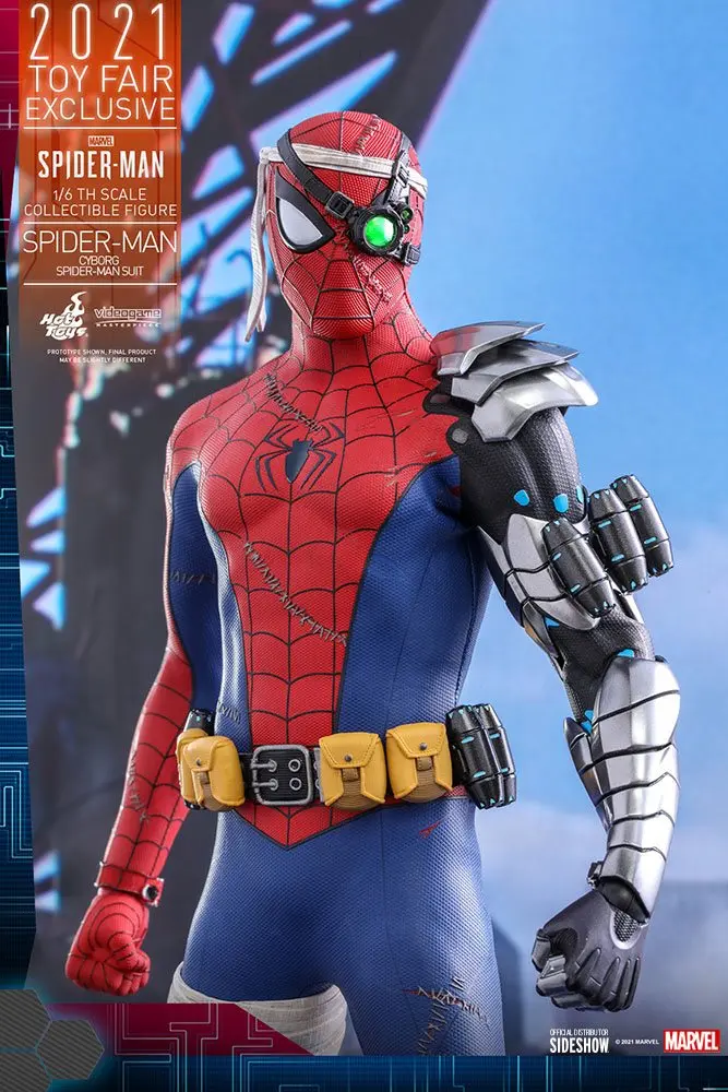 Spider-Man Videogame Masterpiece 1/6 Cyborg Spider-Man Suit 2021 Toy Fair Exkluzív akciófigura termékfotó