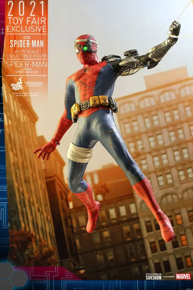 Spider-Man Videogame Masterpiece 1/6 Cyborg Spider-Man Suit 2021 Toy Fair Exkluzív akciófigura termékfotó
