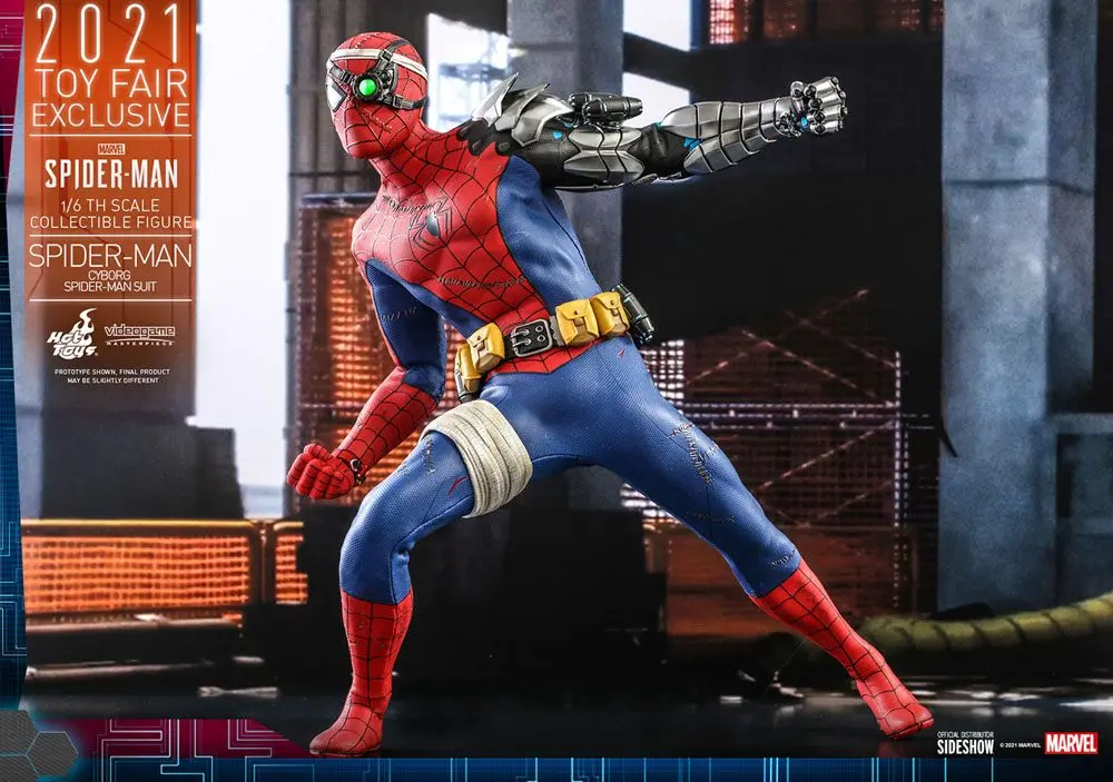 Spider-Man Videogame Masterpiece 1/6 Cyborg Spider-Man Suit 2021 Toy Fair Exkluzív akciófigura termékfotó