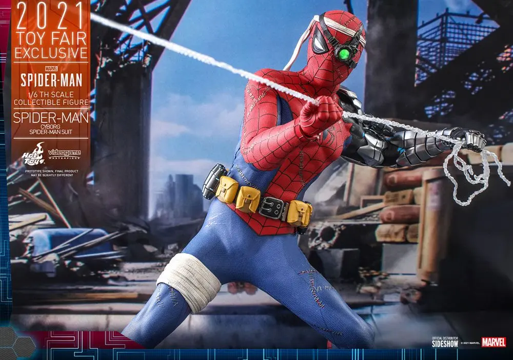 Spider-Man Videogame Masterpiece 1/6 Cyborg Spider-Man Suit 2021 Toy Fair Exkluzív akciófigura termékfotó