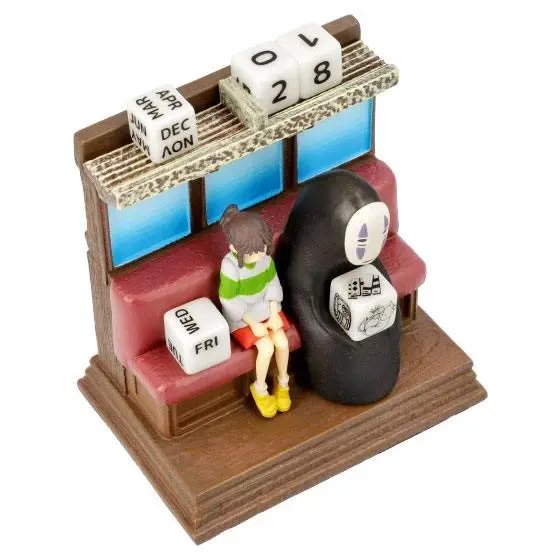 Spirited Away Perpetual Calendar Unabara Train figura Angol nyelvű termékfotó
