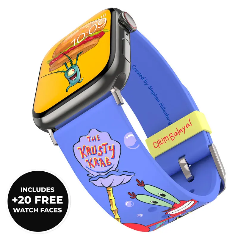 Sponge Bob Krusty Krab óraszíj okosórákhoz termékfotó