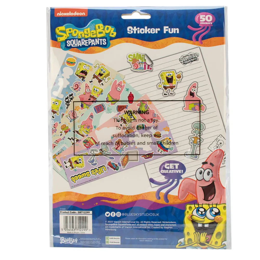 Sponge Bob matrica csomag termékfotó