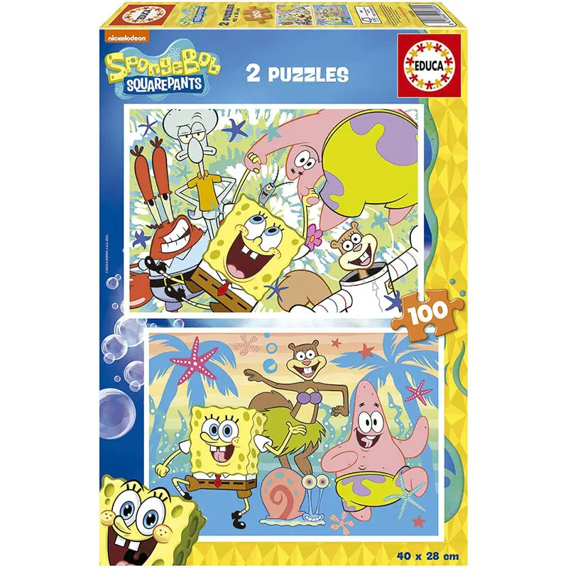 Sponge Bob puzzle 2x100db-os termékfotó