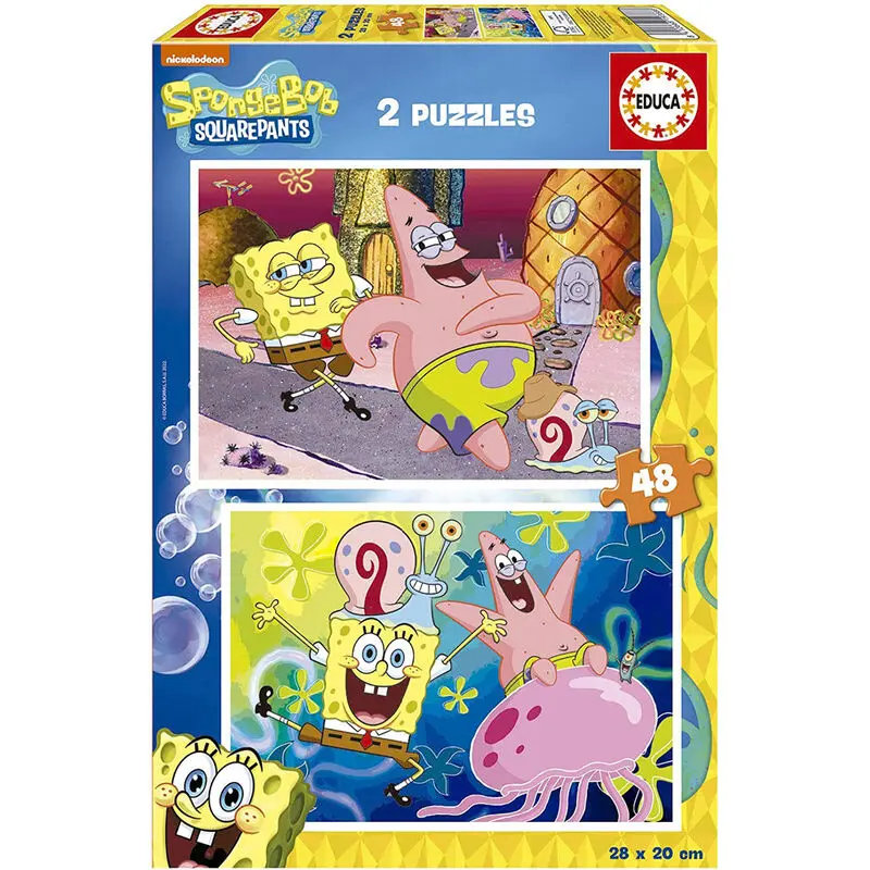 Sponge Bob puzzle 2x48db-os termékfotó