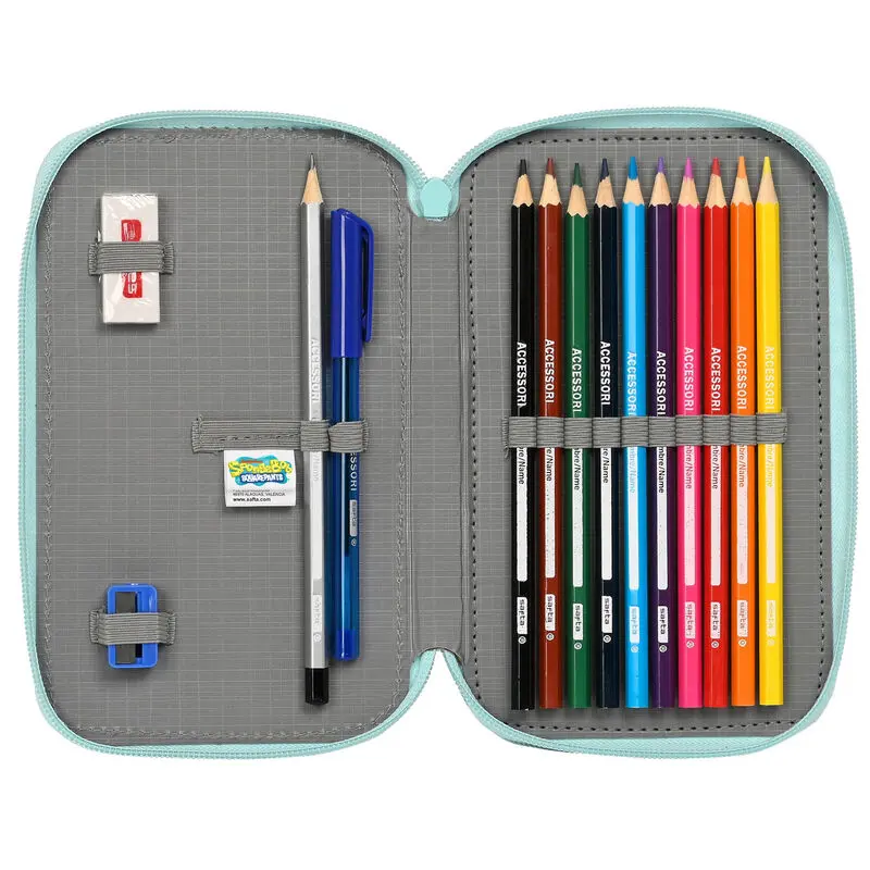 Sponge Bob Stay Positive töltött dupla tolltartó 28db-os termékfotó