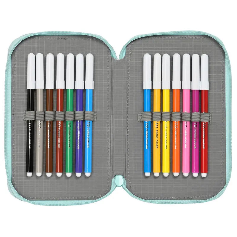 Sponge Bob Stay Positive töltött dupla tolltartó 28db-os termékfotó