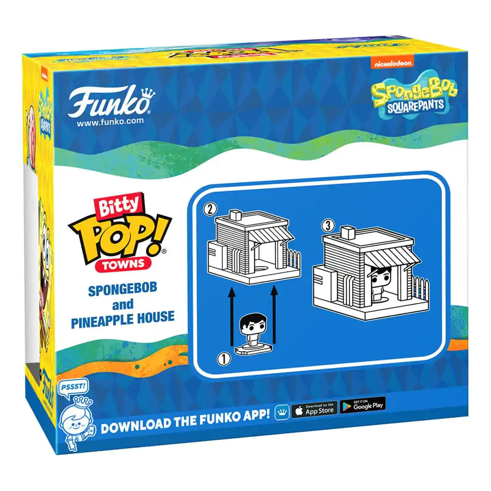 Spongebob Bitty Funko POP! Town Vinyl Figure Spongebob at Home termékfotó