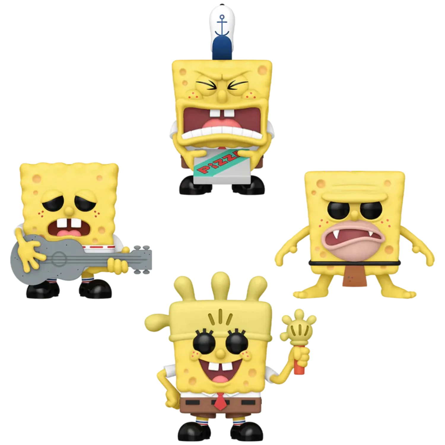 Spongebob Funko POP! Television Vinyl figura 4 db-os csomag (EMEA) 9 cm termékfotó