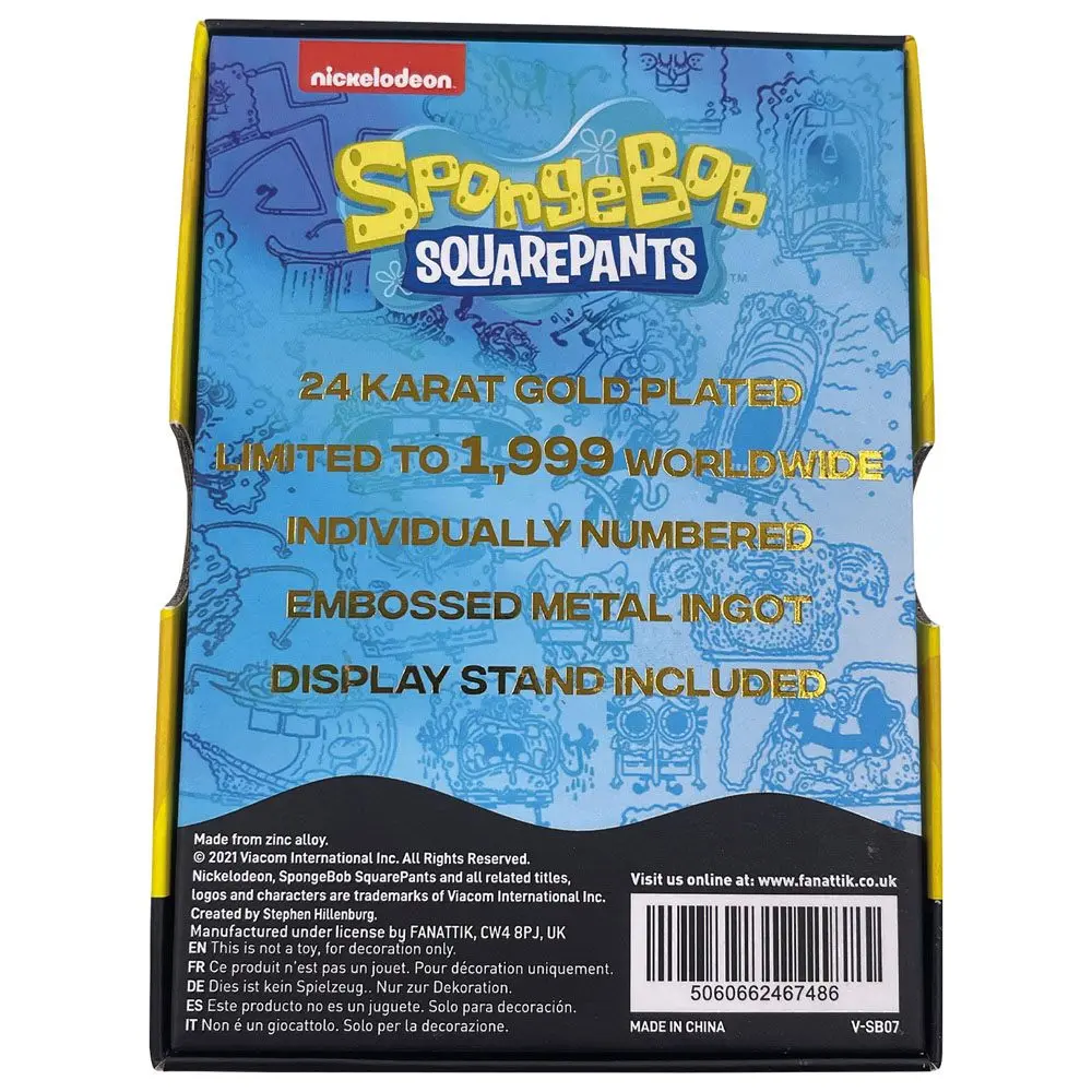 SpongeBob Ingot Limitált kiadás (aranyozott) termékfotó